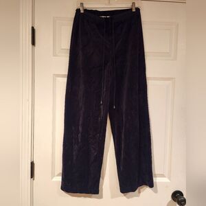 Onque Casuals stretchy black velour sweatpants S